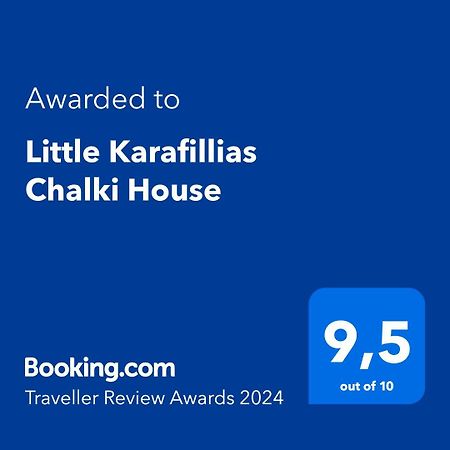 Little Karafillias Chalki House Villa Eksteriør billede